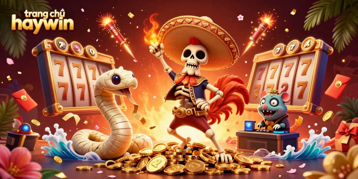 Experience the vibrant excitement of trang chủ haywin with thrilling 3D characters and slot game elements.