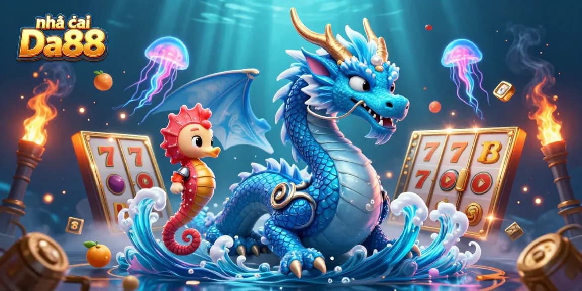 Engage with Nhà cái Da88’s thrilling slot gameplay featuring enchanting oceanic characters and vibrant gaming elements.