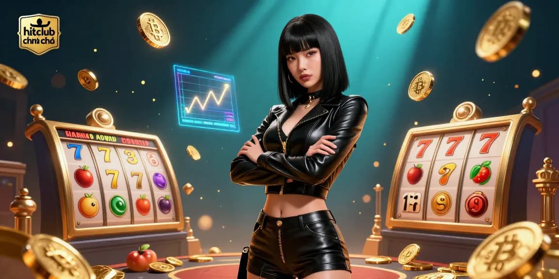 Experience the thrill of hitclub chính chủ with a stunning 3D digital rendering showcasing vibrant casino elements.