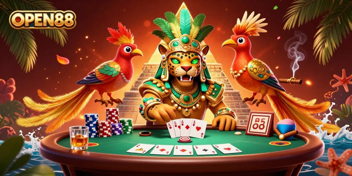 Engage with high stakes poker at OPEN88 with vibrant characters and thrilling atmosphere.