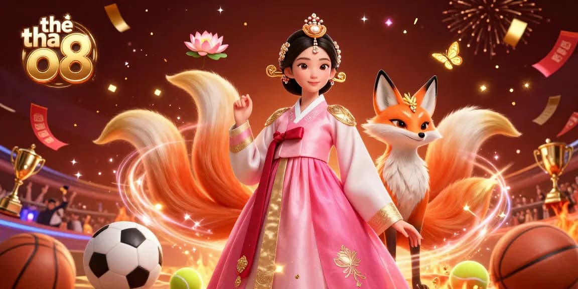 Enhance your experience with thể thao o8: Celebrating sports betting amidst vibrant visuals with trophies and confetti.