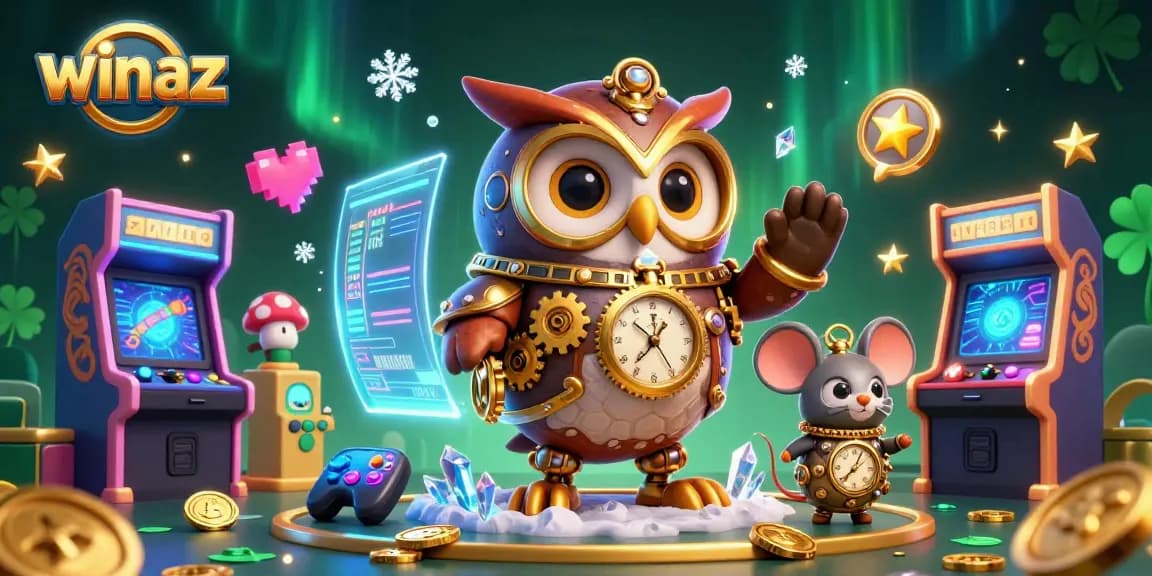 Engage in mesmerizing winaz gameplay with whimsical characters in a vibrant casino world.
