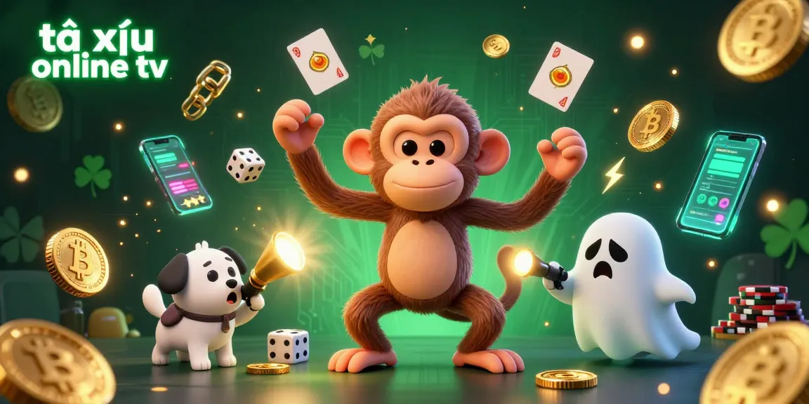 Experience the excitement of tài xỉu online tv with a captivating haunted casino scene featuring golden coins and playful characters.