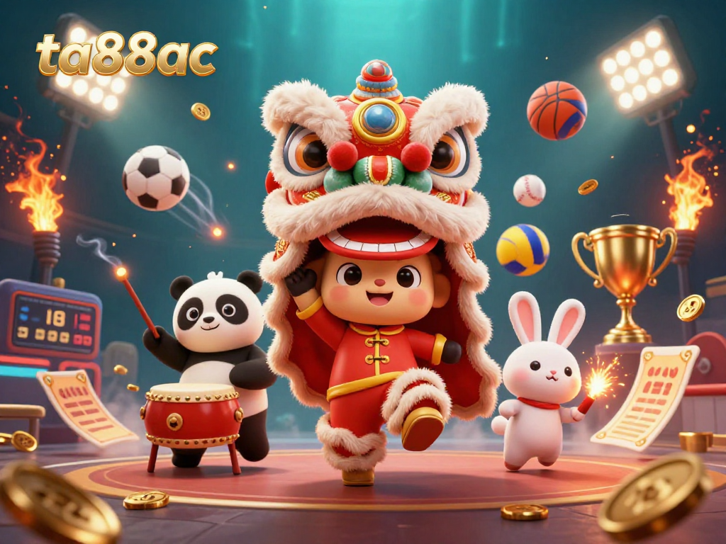 Experience thrilling ta88ac action with a dynamic lion dance, sports elements, and rich visuals.