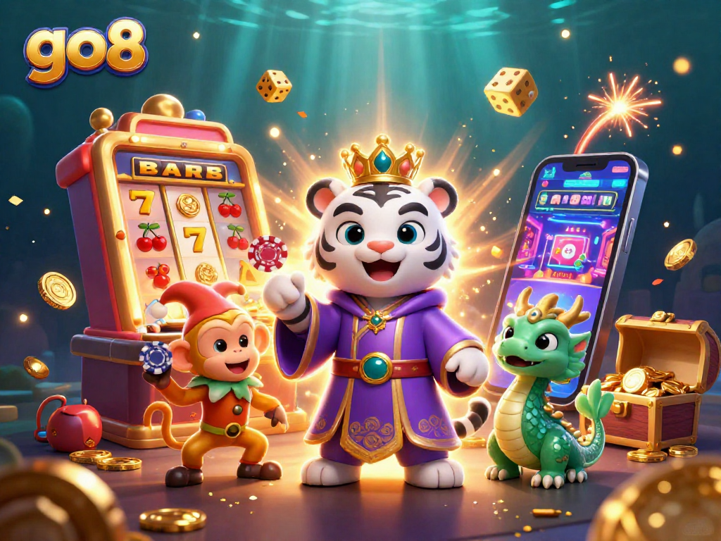 Win big at go8 with vibrant 3D characters and exciting casino elements.
