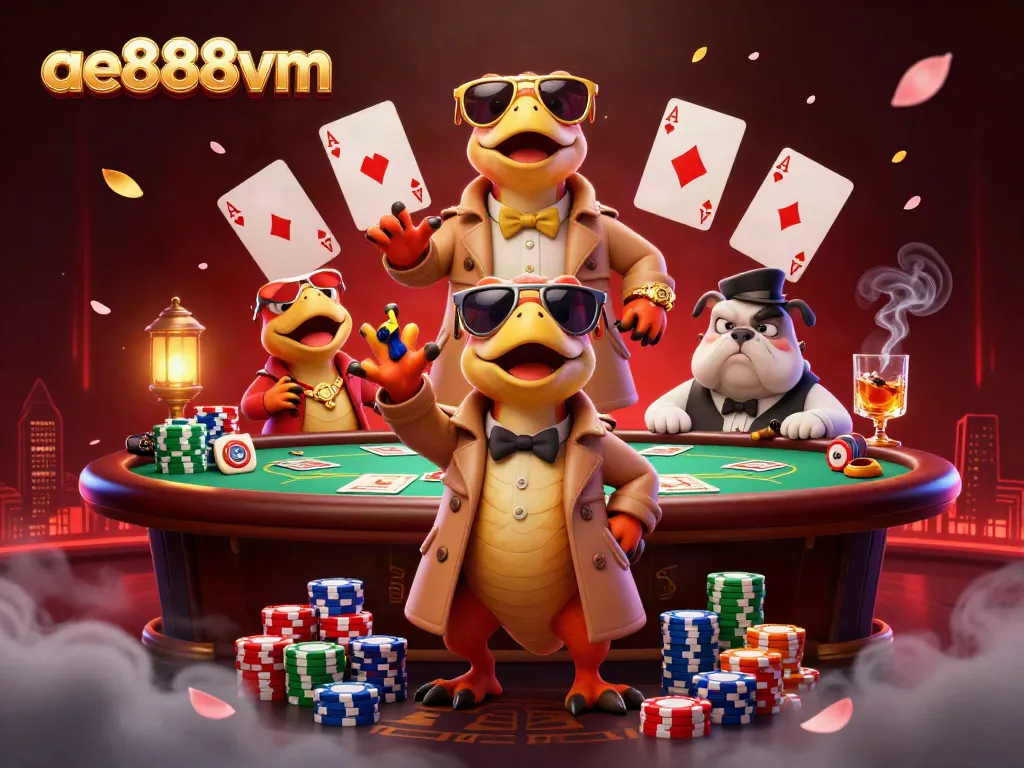 Watch the raptors with golden sunglasses as they attempt to enter the ae888vm VIP casino lounge.