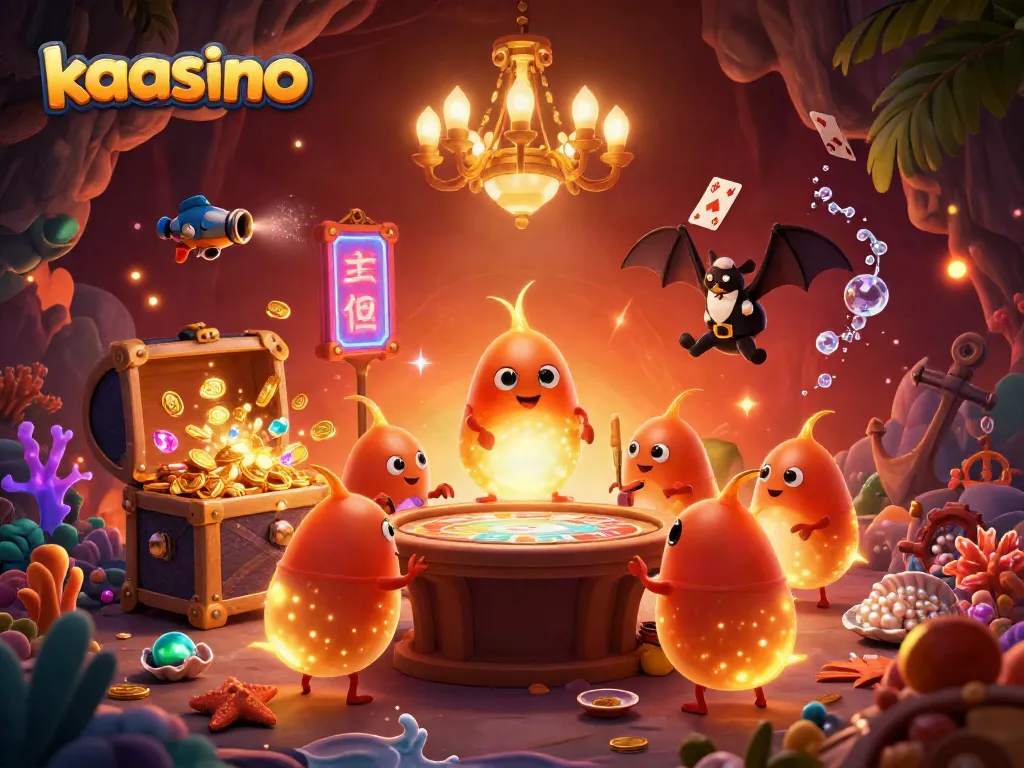 Experience the vibrant action at kaasino with glowing characters and epic game elements!