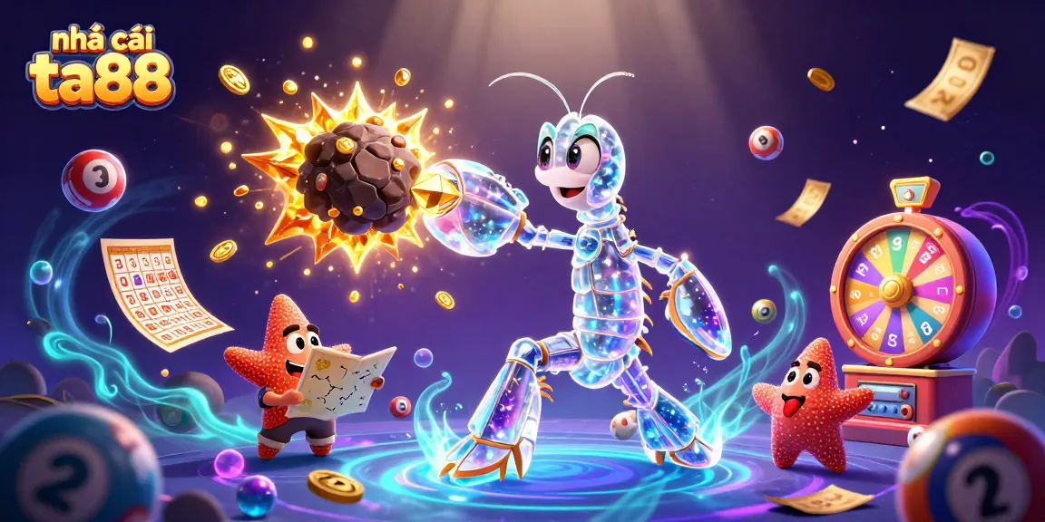 Experience the excitement of nhà cái ta88 with vibrant lottery balls and animated prizes!