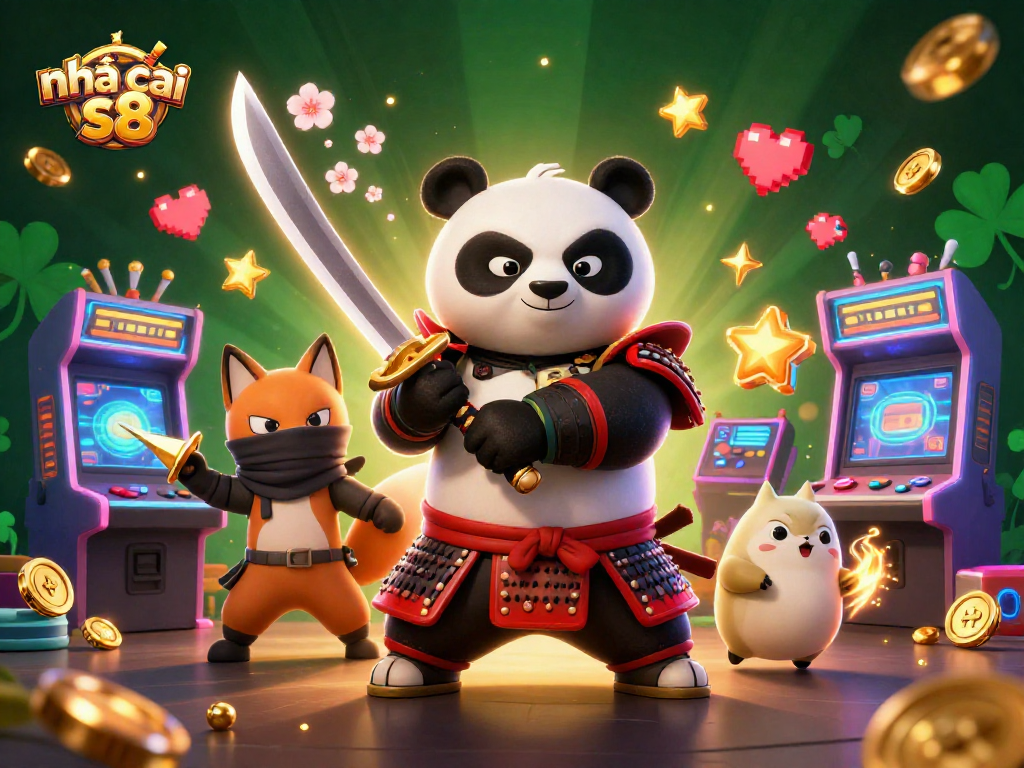 Engage in exciting gaming adventure at nhà cái s8 with dynamic characters and vibrant casino elements.
