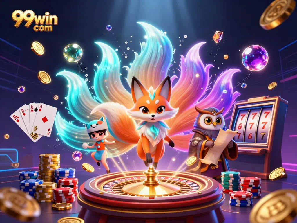 Experience winning moments at 99win com with vibrant casino-themed elements and gaming excitement.