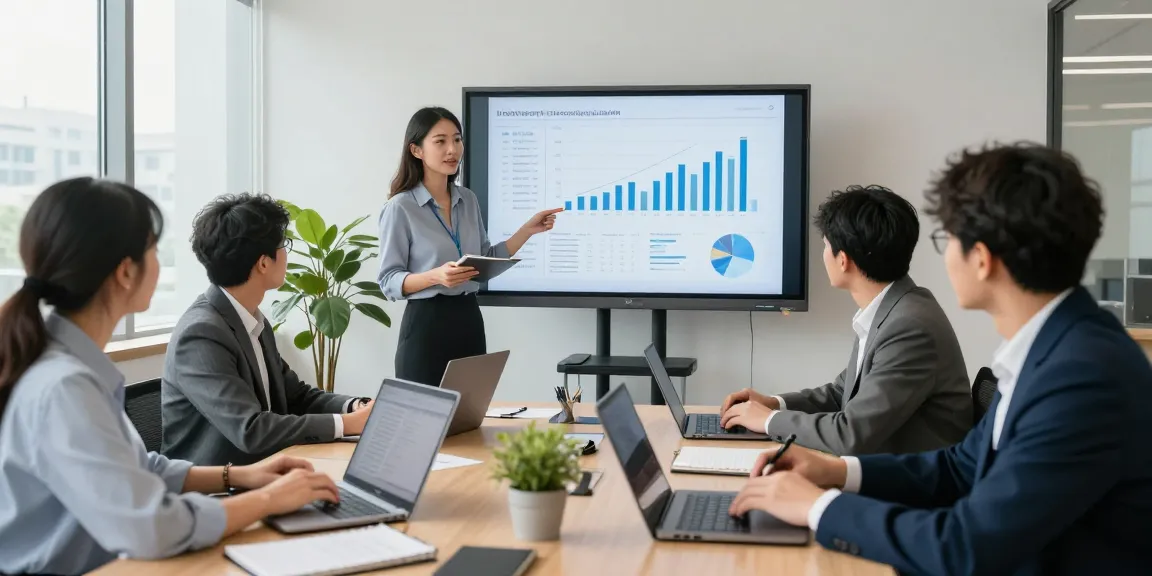 Zakelijk krediet presentatie in een moderne kantooromgeving met professionals die samenwerken.