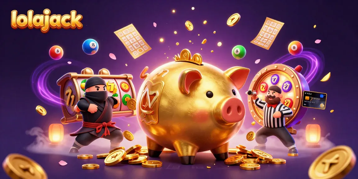 Experience the thrill of lolajack casino with lively gaming scenes full of colorful slot reels and dynamic characters.