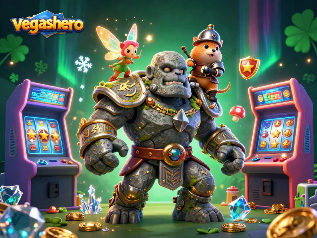 Experience the thrilling gameplay of vegashero with enchanting characters and lively gaming elements.