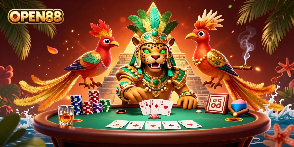 Engage with high stakes poker at OPEN88 with vibrant characters and thrilling atmosphere.