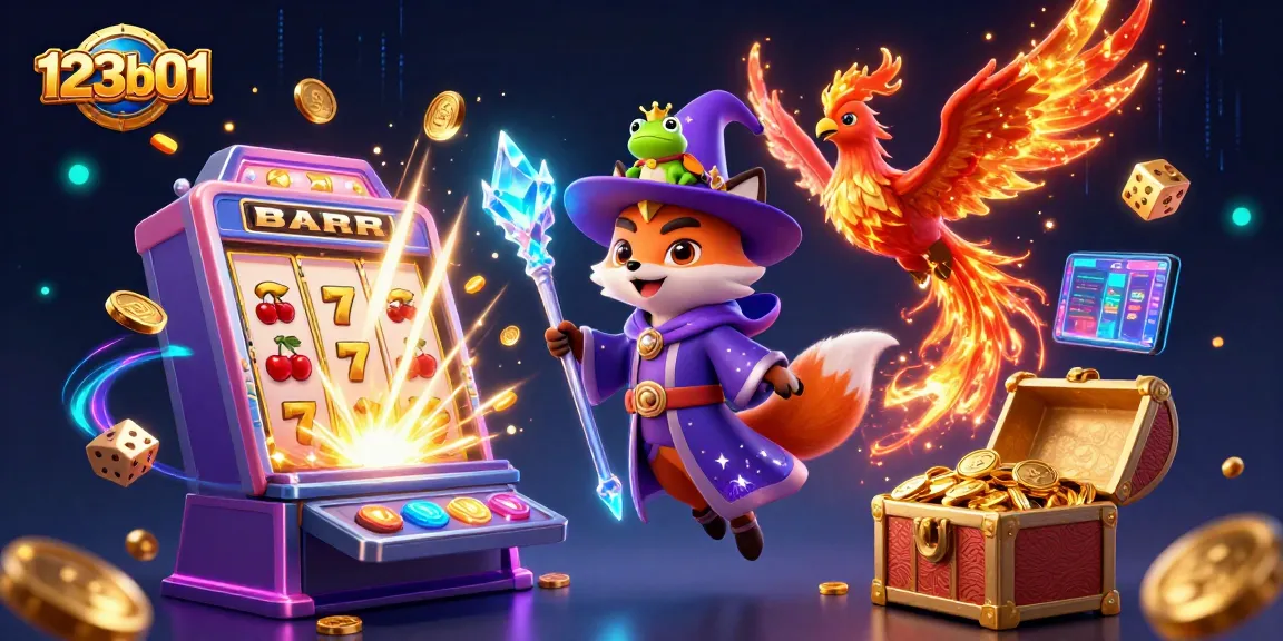 Experience thrilling wins at 123b01 with vibrant slot machines and lively casino characters.